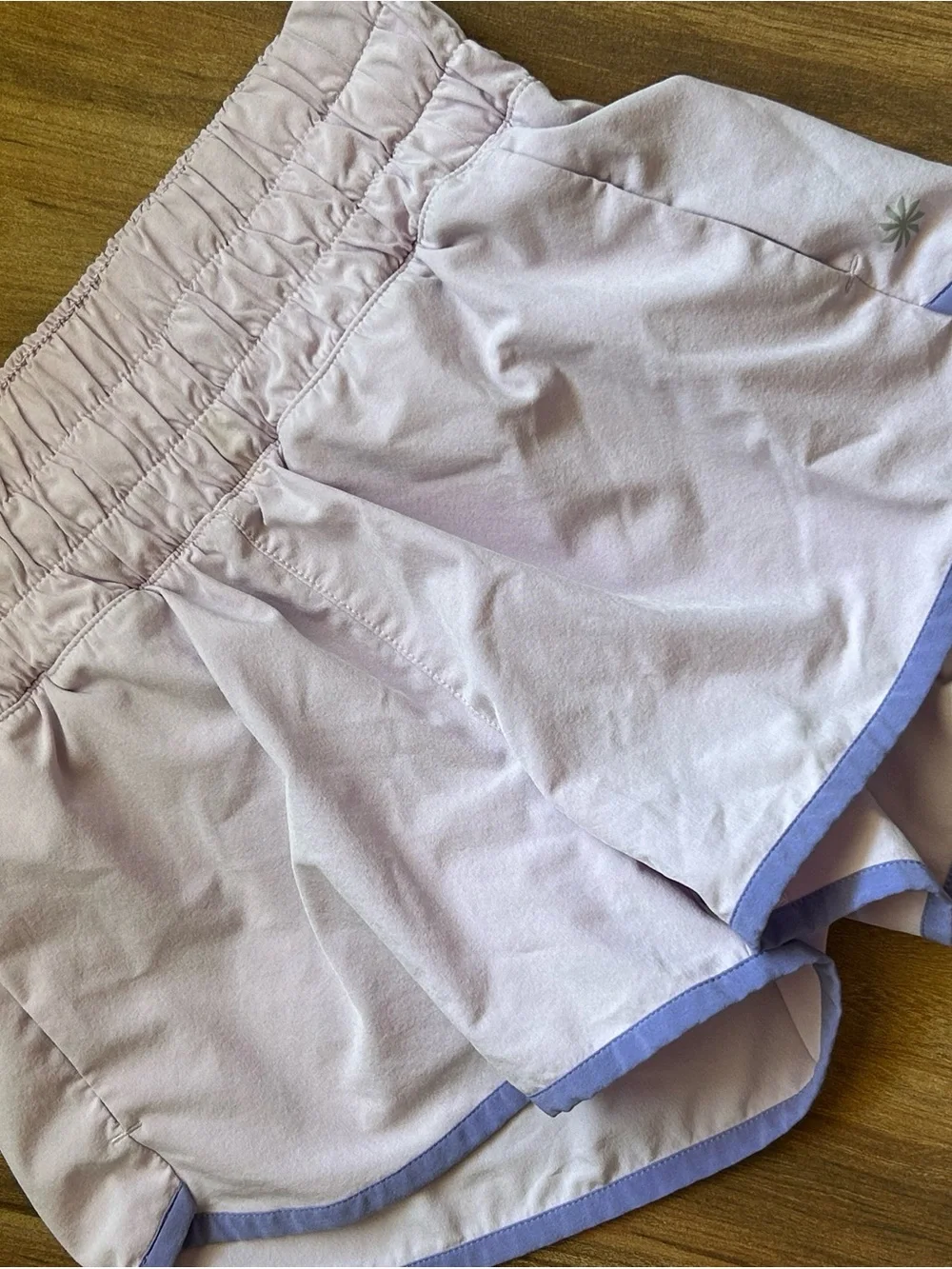 Athleta Girl 2-Pack Athletic Shorts Lined Yellow & Lavender